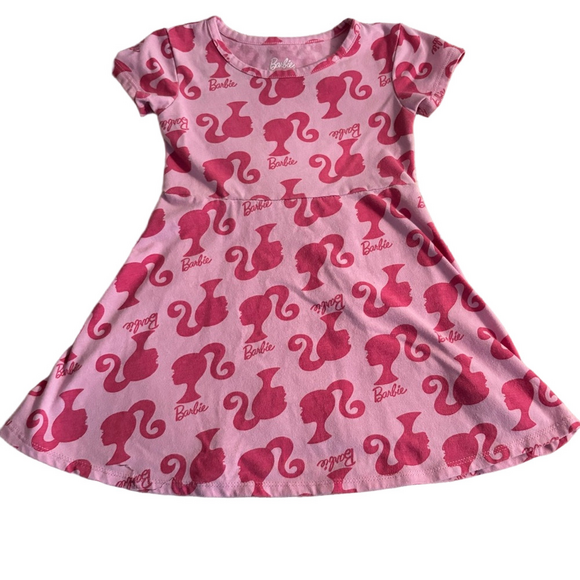 Barbie Other - Barbie Pink Skater Dress 3T Graphic Girls
